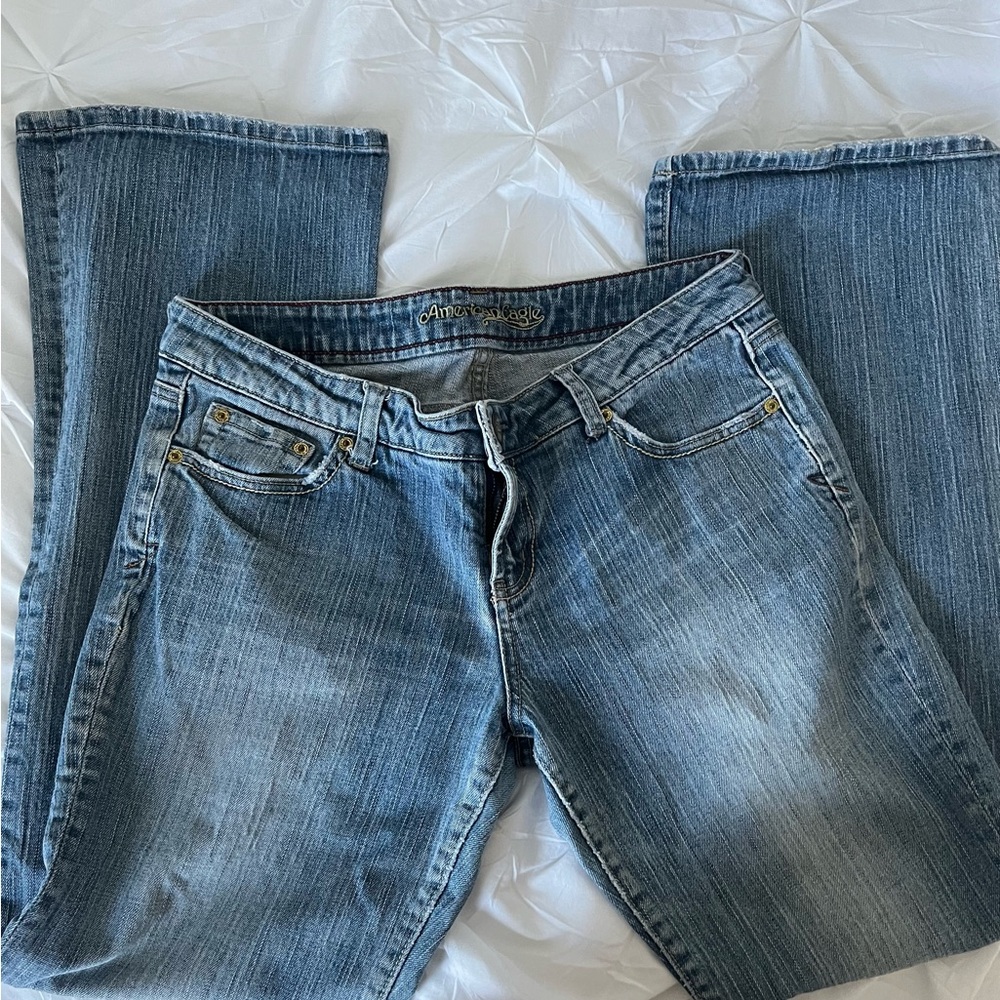 True Religion Light Blue Flare Jeans